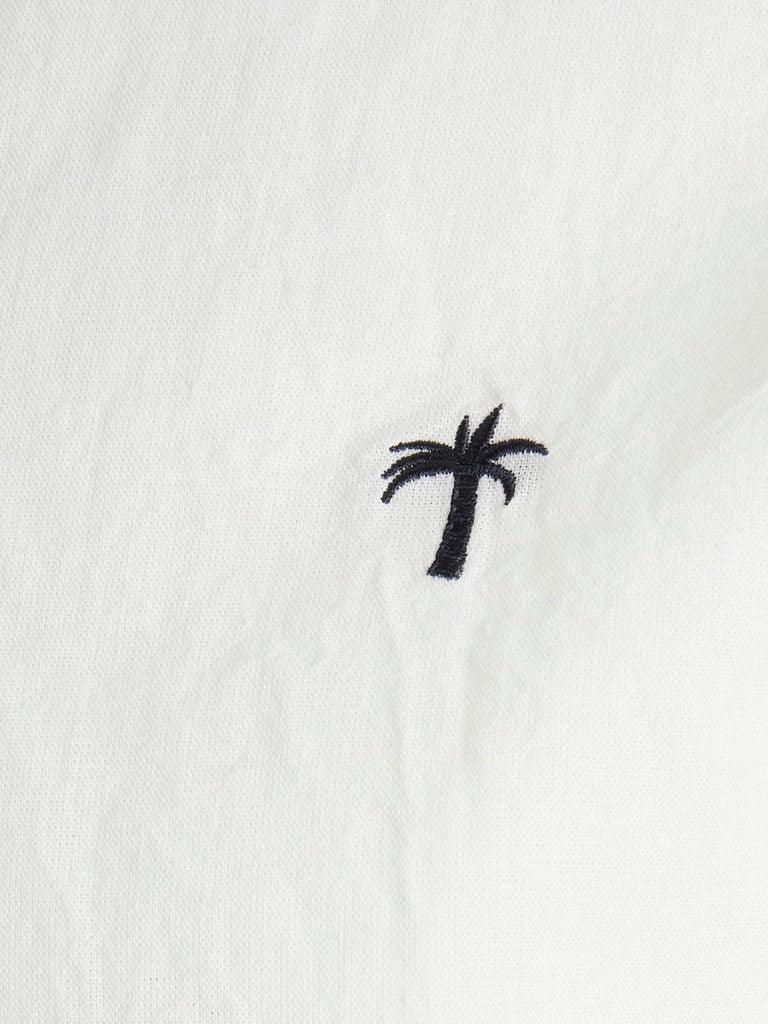 Jack and Jones Tons - Kortærmet hørmix skjorte - HUSET Men & Women