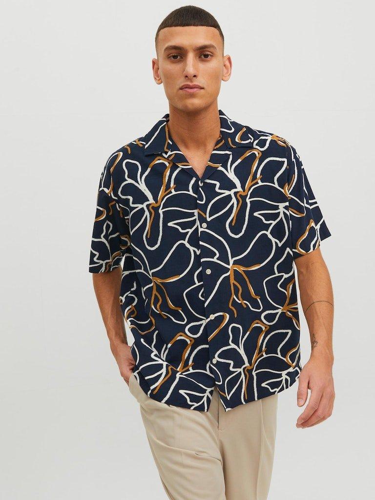 Jack & Jones Tropic Resort - Kortærmet skjorte i relaxed fit - HUSET Men & Women