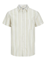 Jack & Jones - Hørmix kortærmet skjorte - HUSET Men & Women (8853093253467)