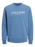 Jack & Jones Jake - Logo rundhalset sweatshirt - HUSET Men & Women (8365580747099)