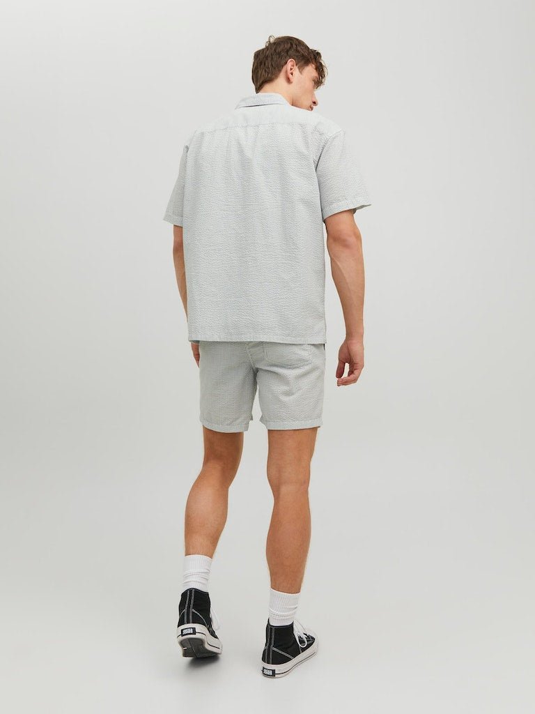 Jack & Jones Palma - Kortærmet Seersucker skjorte - HUSET Men & Women (8351252906331)