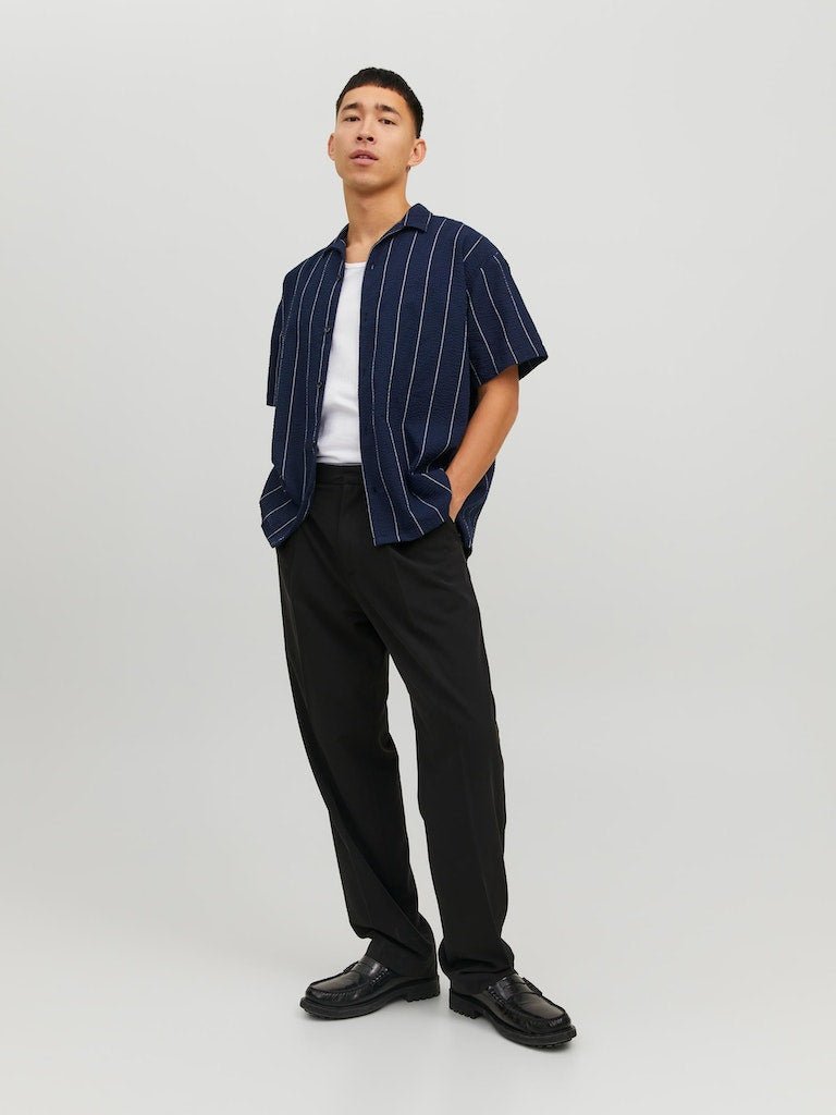 Jack & Jones Palma - Kortærmet Seersucker skjorte - HUSET Men & Women (8351252906331)