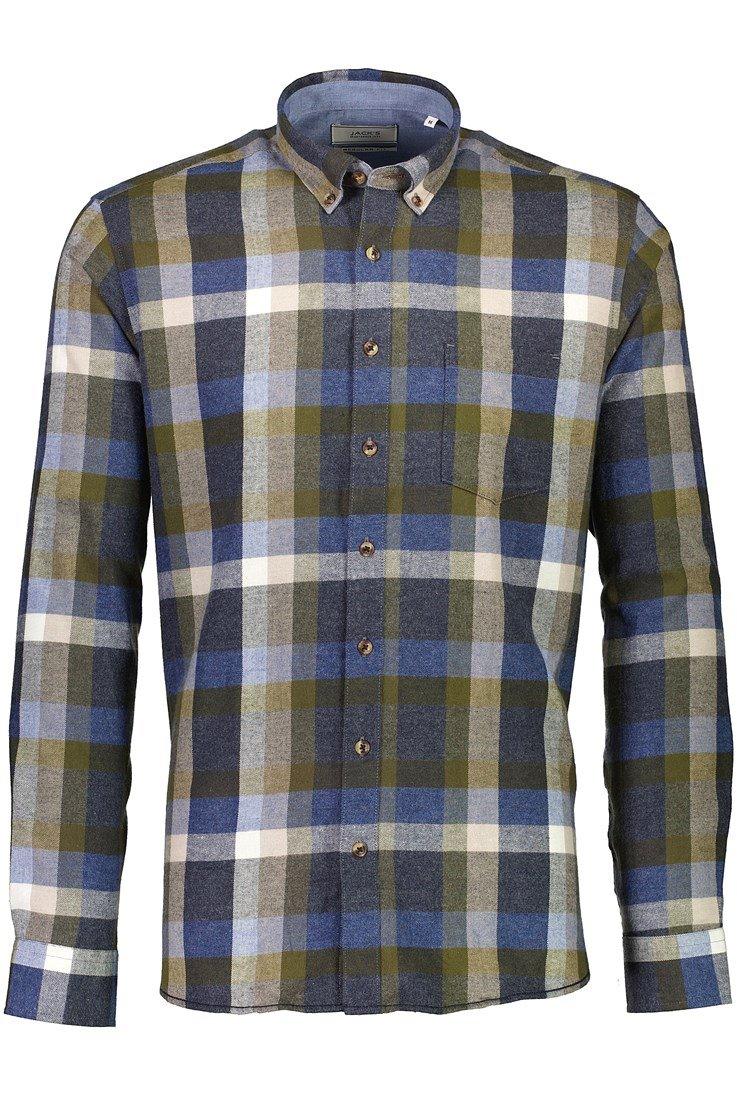 Jacks 2XL - 4XL - Ternet flannel skjorte regular fit - HUSET Men & Women