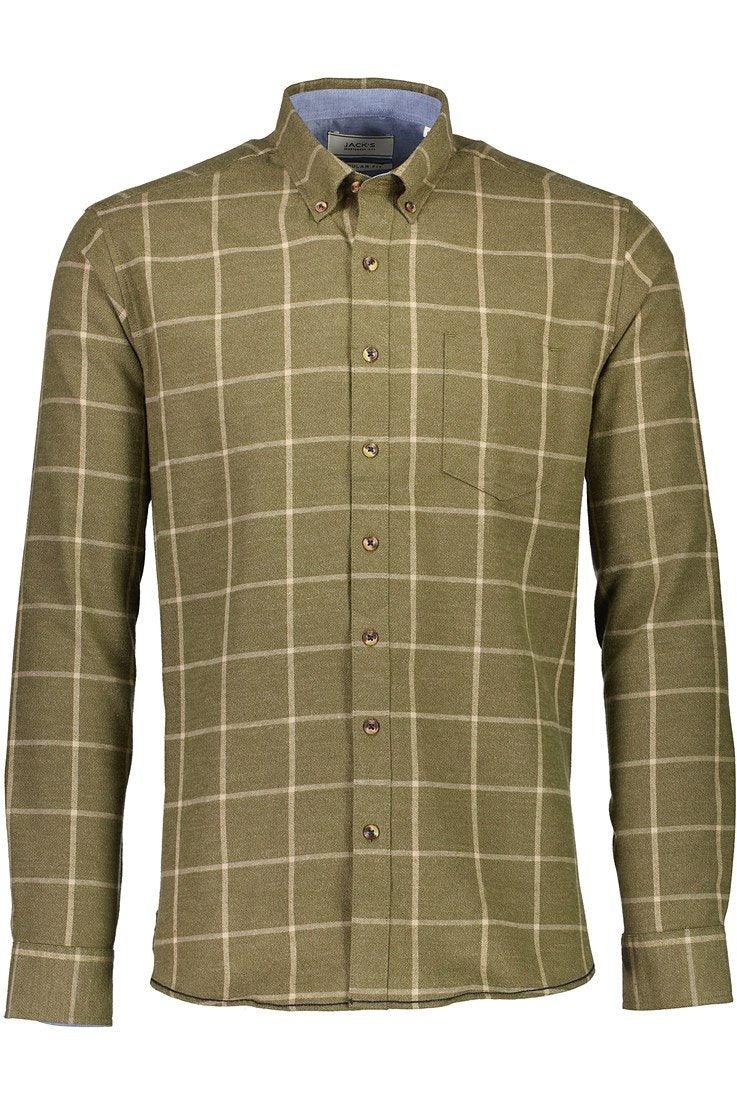 Jacks - Ternet flannel skjorte regular fit - HUSET Men & Women