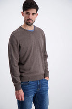 Jacks Melange V-Neck knit (4818723897423)