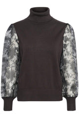 My Essential Wardrobe Annie - Bluse med rullekrave - HUSET Men & Women