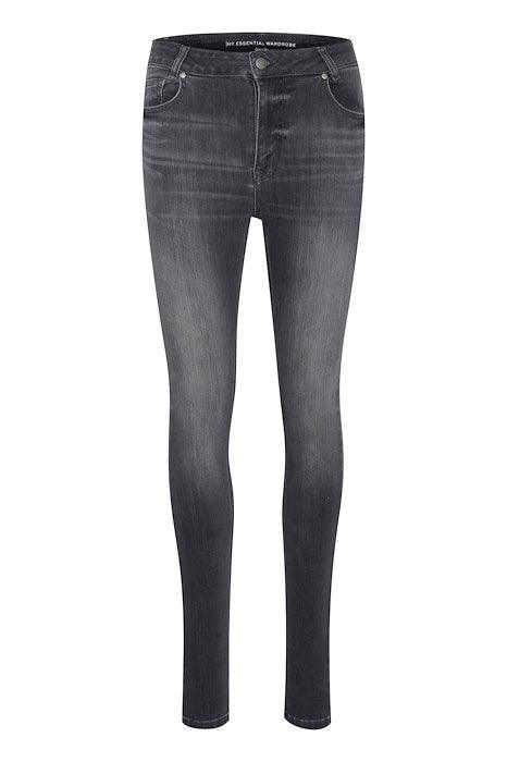 My Essential Wardrobe Celina Grå 139 - High slim jeans - HUSET Men & Women