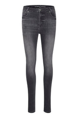 My Essential Wardrobe Celina Grå 139 - High slim jeans - HUSET Men & Women