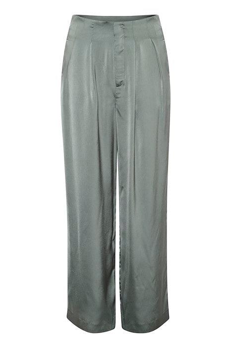 My Essential Wardrobe Dia Vala - Satin bukser højtaljede - HUSET Men & Women