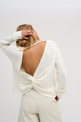 My Essential Wardrobe Elle - Knot Blouse - HUSET Men & Women