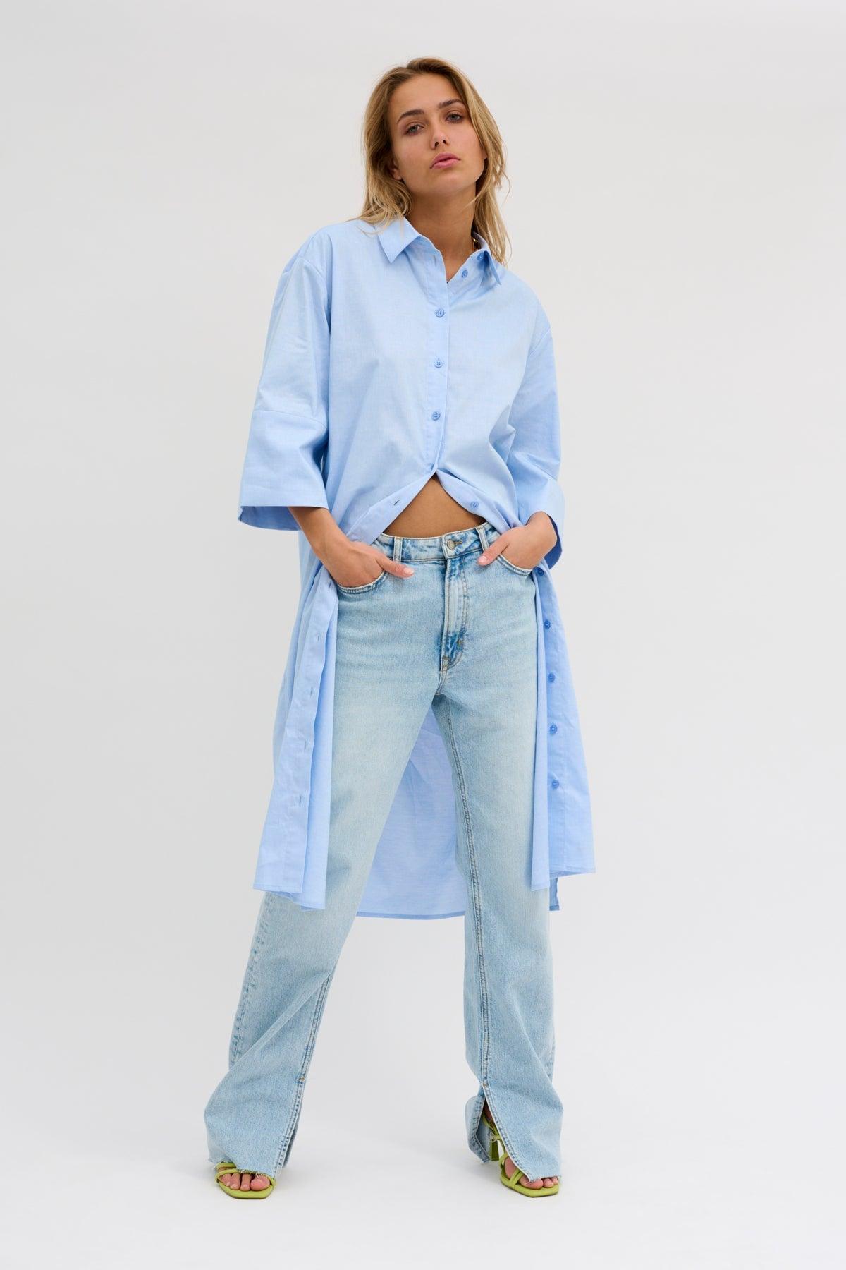 My Essential Wardrobe Minna - Lang skjortekjole - HUSET Men & Women