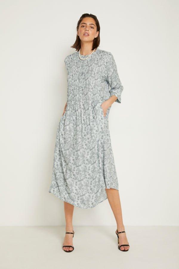 My Essential Wardrobe Shadow Flora - Midi kjole - HUSET Men & Women