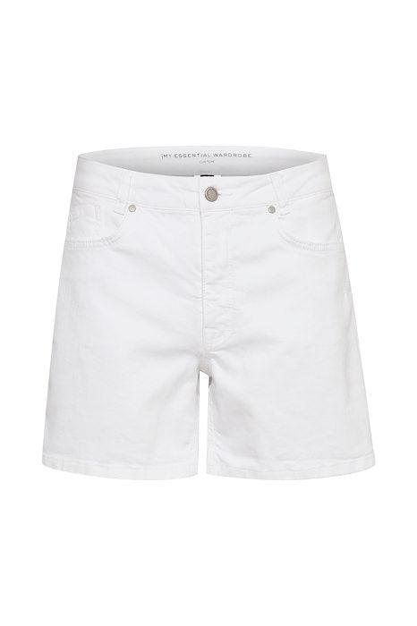 My Essential Wardrobe Stella 131 - Hvide højtaljede shorts - HUSET Men & Women