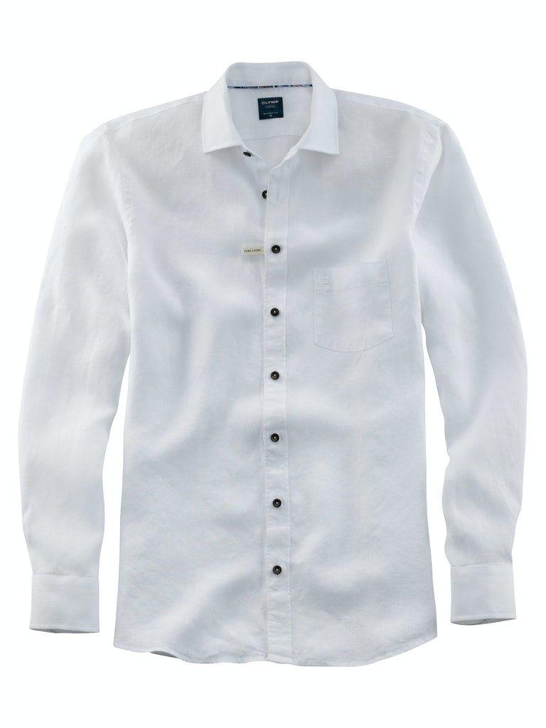Olymp - Casual langærmet hør skjorte - HUSET Men & Women
