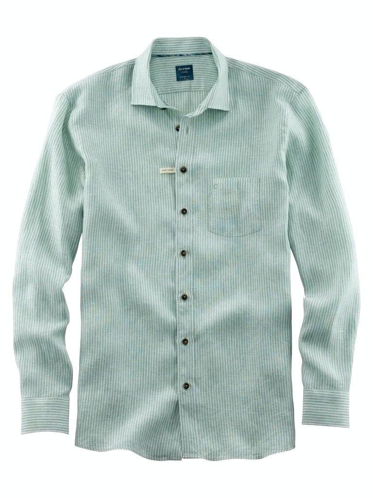 Olymp Casual langærmet hør skjorte - HUSET Men & Women