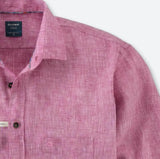 Olymp - Casual langærmet hør skjorte - HUSET Men & Women