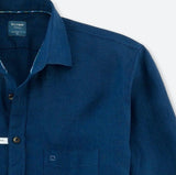 Olymp - Casual langærmet hør skjorte - HUSET Men & Women