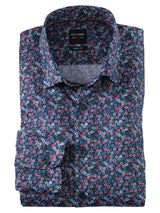 Olymp Level 5 Body fit skjorte med blomster mønster - HUSET Men & Women