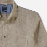 Olymp Luxor - Modern Fit kortærmet hørskjorte - HUSET Men & Women