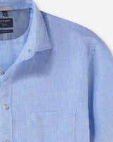 Olymp Luxor - Modern Fit kortærmet hørskjorte - HUSET Men & Women