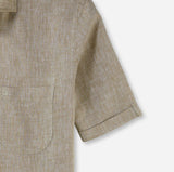 Olymp Luxor - Modern Fit kortærmet hørskjorte - HUSET Men & Women