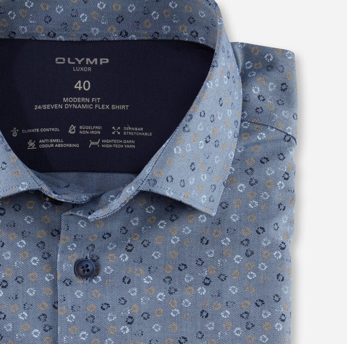 Olymp Luxor - Modern Fit strygefri kortærmet skjorte - HUSET Men & Women (8031625445628)