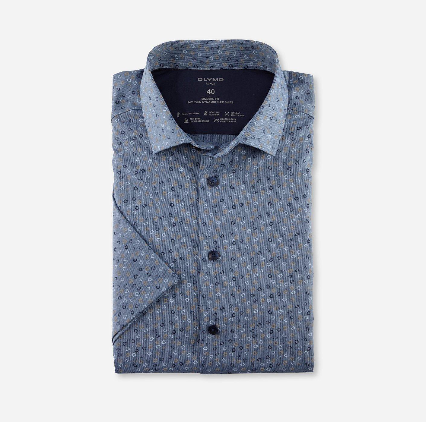 Olymp Luxor - Modern Fit strygefri kortærmet skjorte - HUSET Men & Women