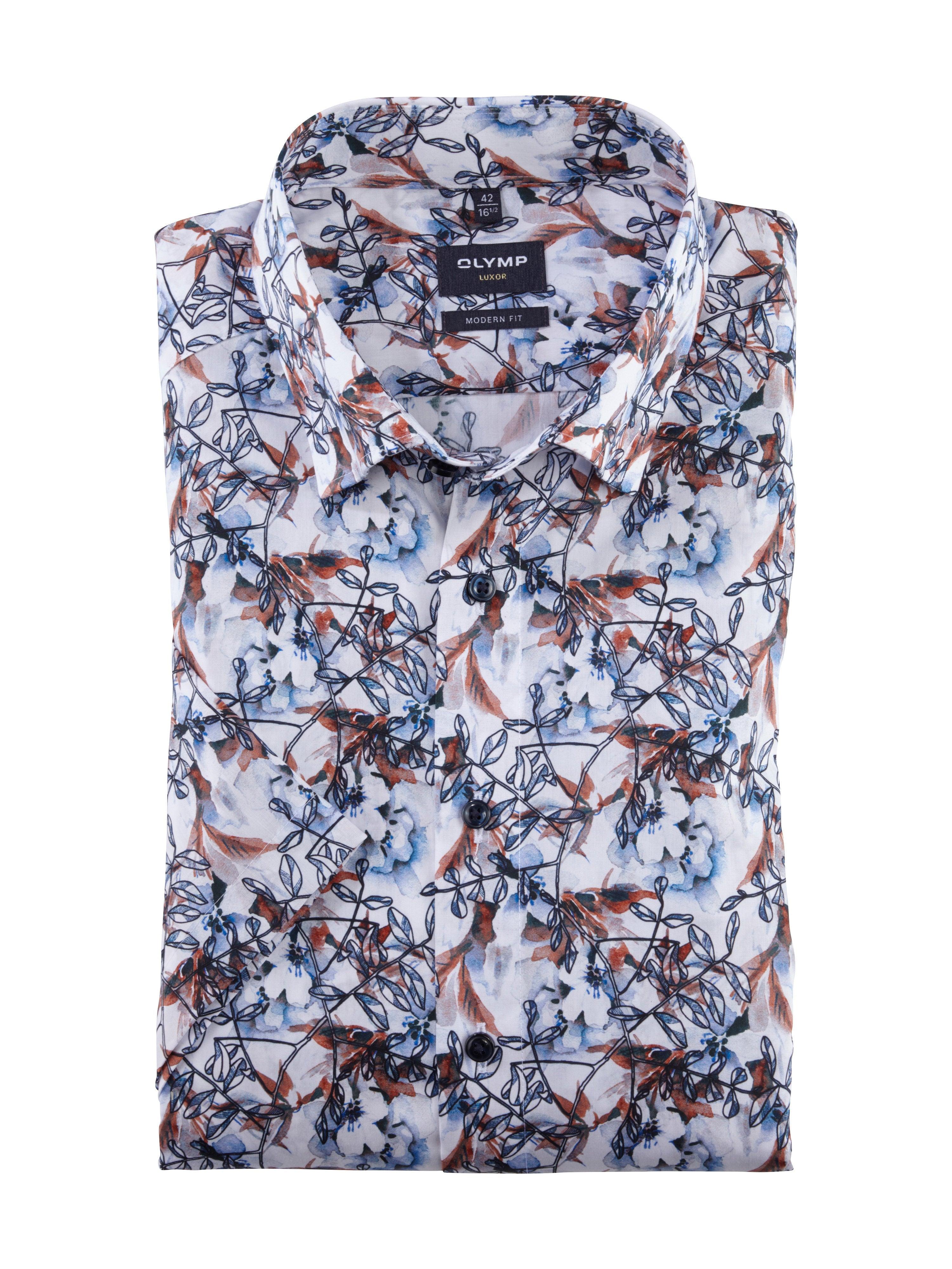 Olymp Luxor - Modern Fit strygefri kortærmet skjorte - HUSET Men & Women