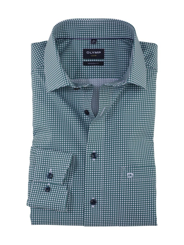 Olymp Luxor - Modern fit strygefri langærmet skjorte - HUSET Men & Women (8828538388827)