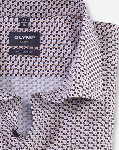 Olymp Luxor - Modern Fit strygefri langærmet skjorte - HUSET Men & Women (8643958341979)