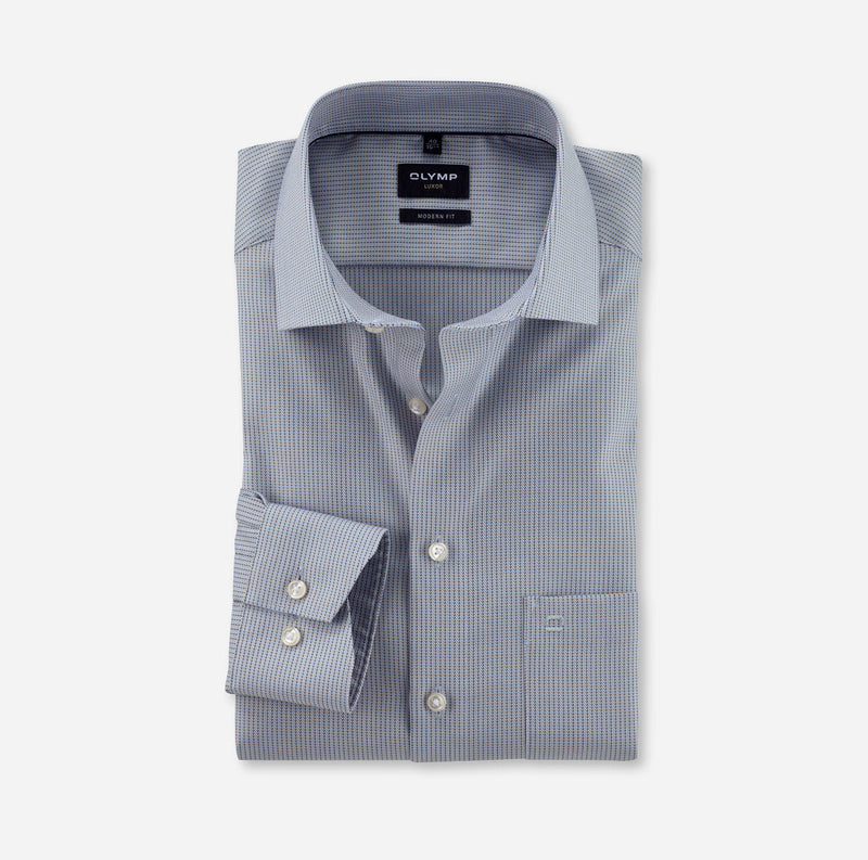 Olymp Luxor - Modern fit strygefri langærmet skjorte - HUSET Men & Women (8828564111707)
