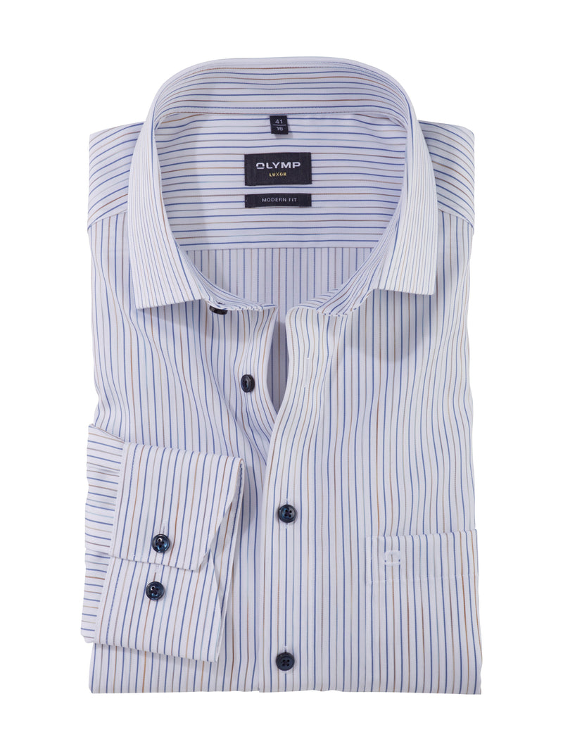 Olymp Luxor - Modern fit strygefri langærmet skjorte - HUSET Men & Women (8828564046171)
