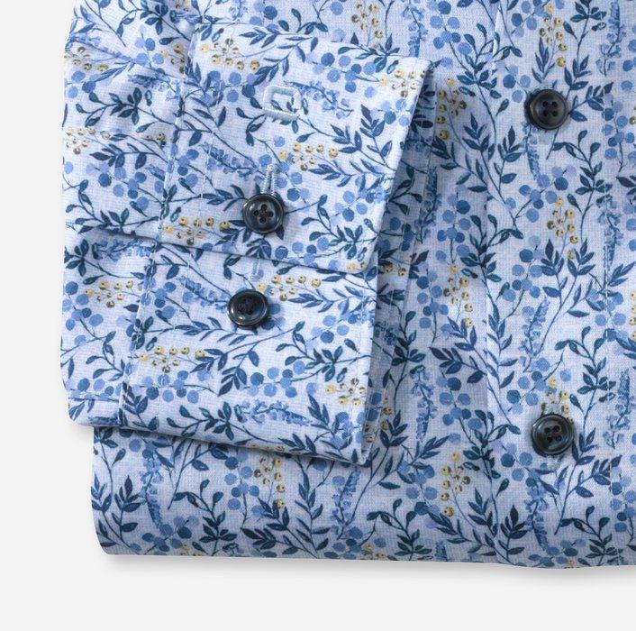 Olymp Modern Fit mønstret strygefri skjorte - HUSET Men & Women