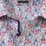 Olymp Modern Fit mønstret strygefri skjorte - HUSET Men & Women