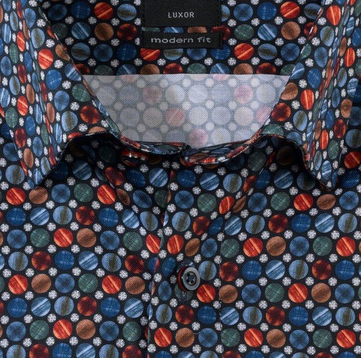 Olymp Modern Fit mønstret strygefri skjorte - HUSET Men & Women