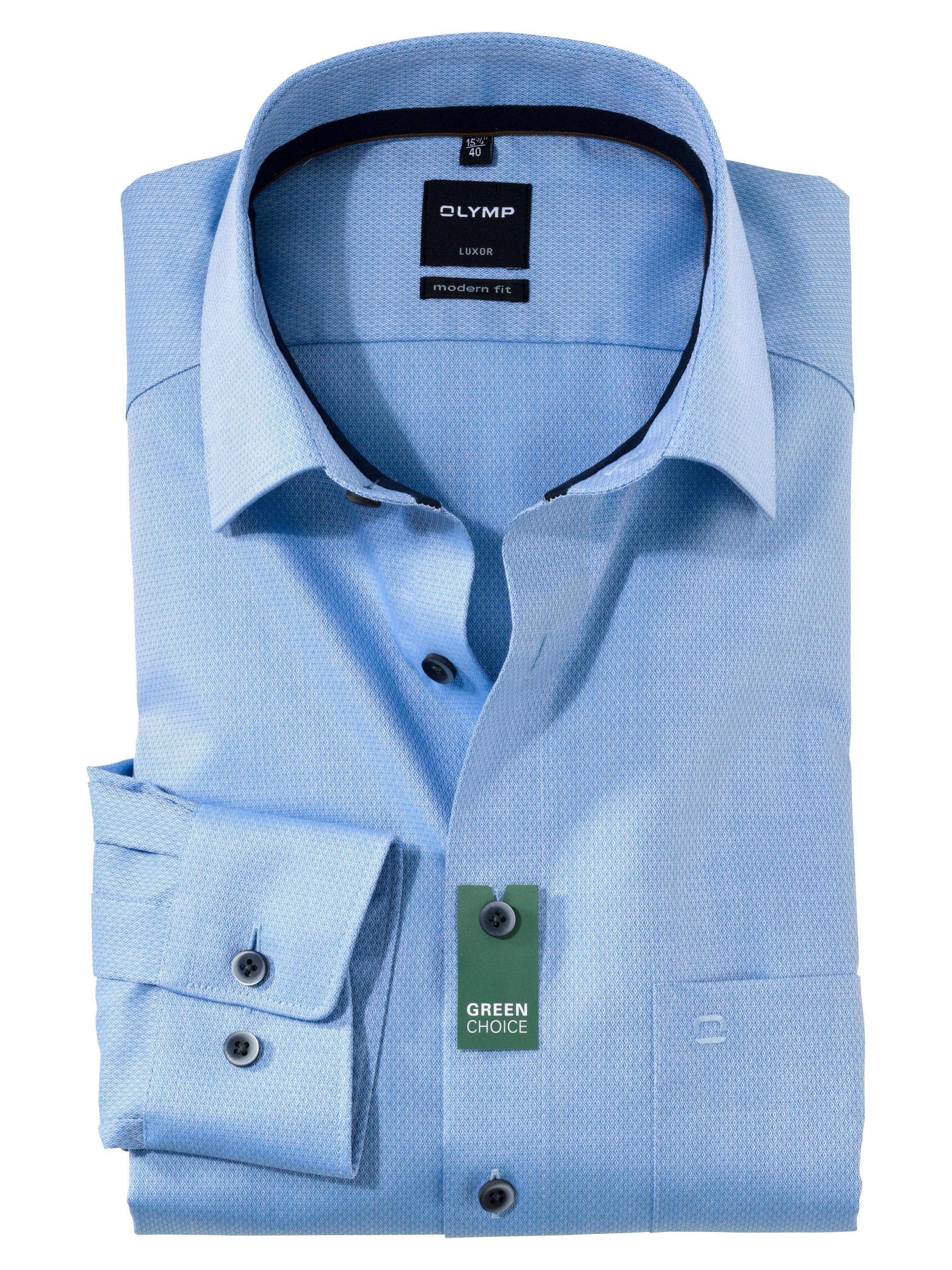 Olymp Modern Fit Structure strygefri skjorte - HUSET Men & Women