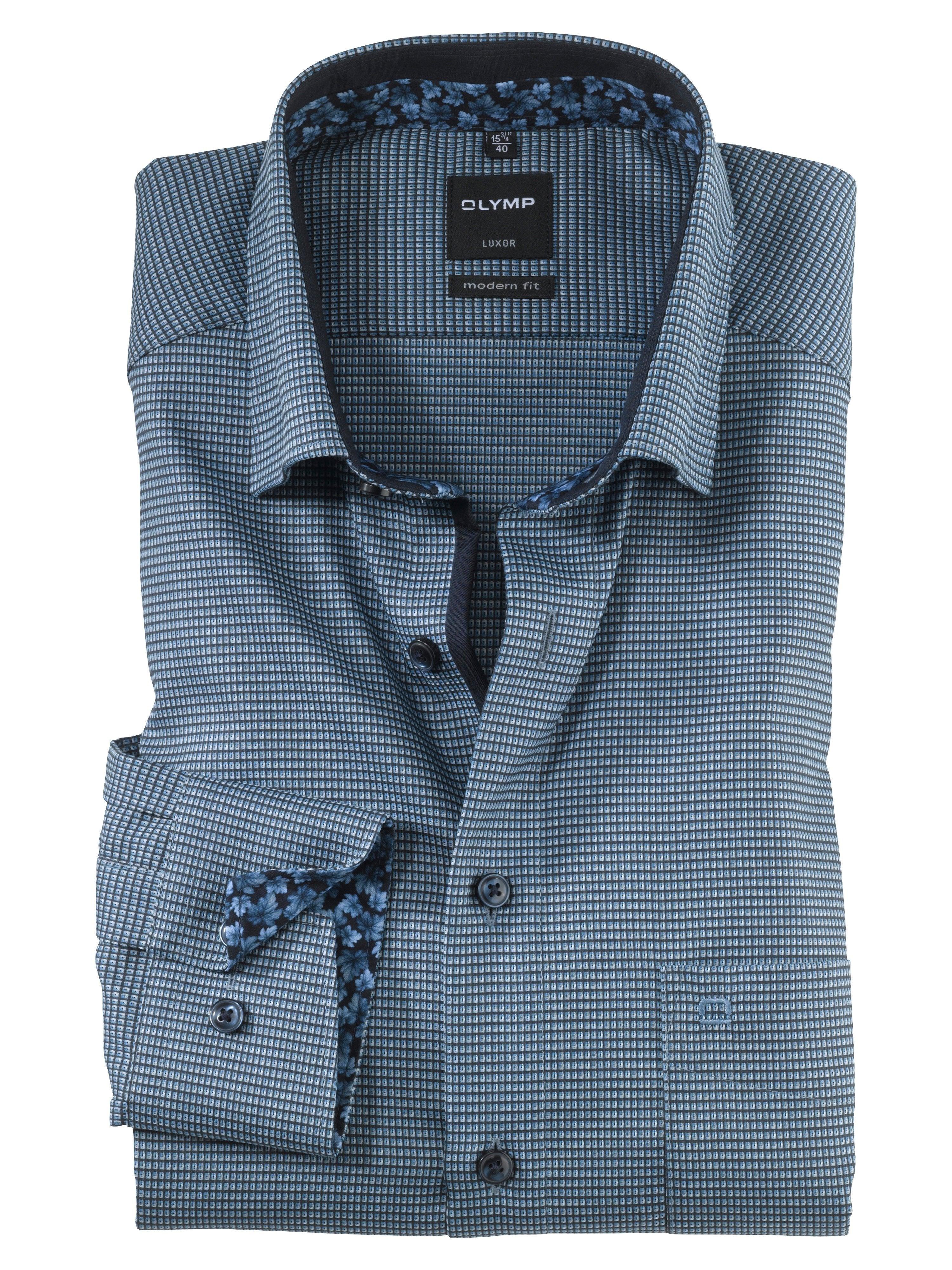 Olymp Modern Fit strygefri skjorte med struktur - HUSET Men & Women