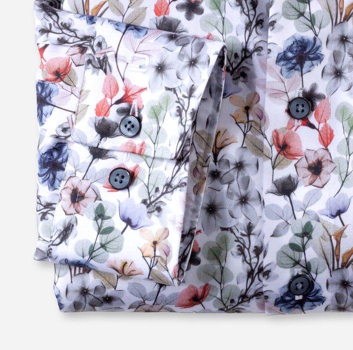 Olymp Strygefri skjorte - Blomstret print - HUSET Men & Women