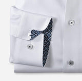 Olymp Strygefri skjorte - Hvid struktur - HUSET Men & Women