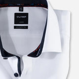 Olymp Strygefri skjorte - Hvid struktur - HUSET Men & Women