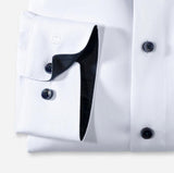 Olymp Strygefri skjorte - Hvid struktur - HUSET Men & Women