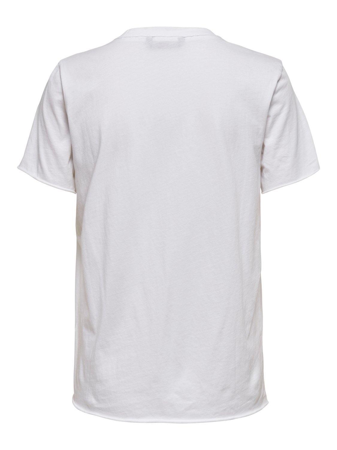 Only Amanda - T-shirt med udstryk - HUSET Men & Women