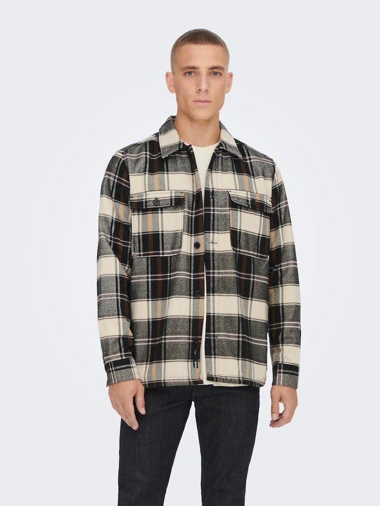 Only and Sons Ash - Ternet overshirt - HUSET Men & Women