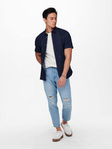 Only & Sons Avi - Beam tapered crop jeans - HUSET Men & Women