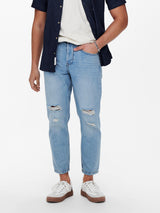 Only & Sons Avi - Beam tapered crop jeans - HUSET Men & Women