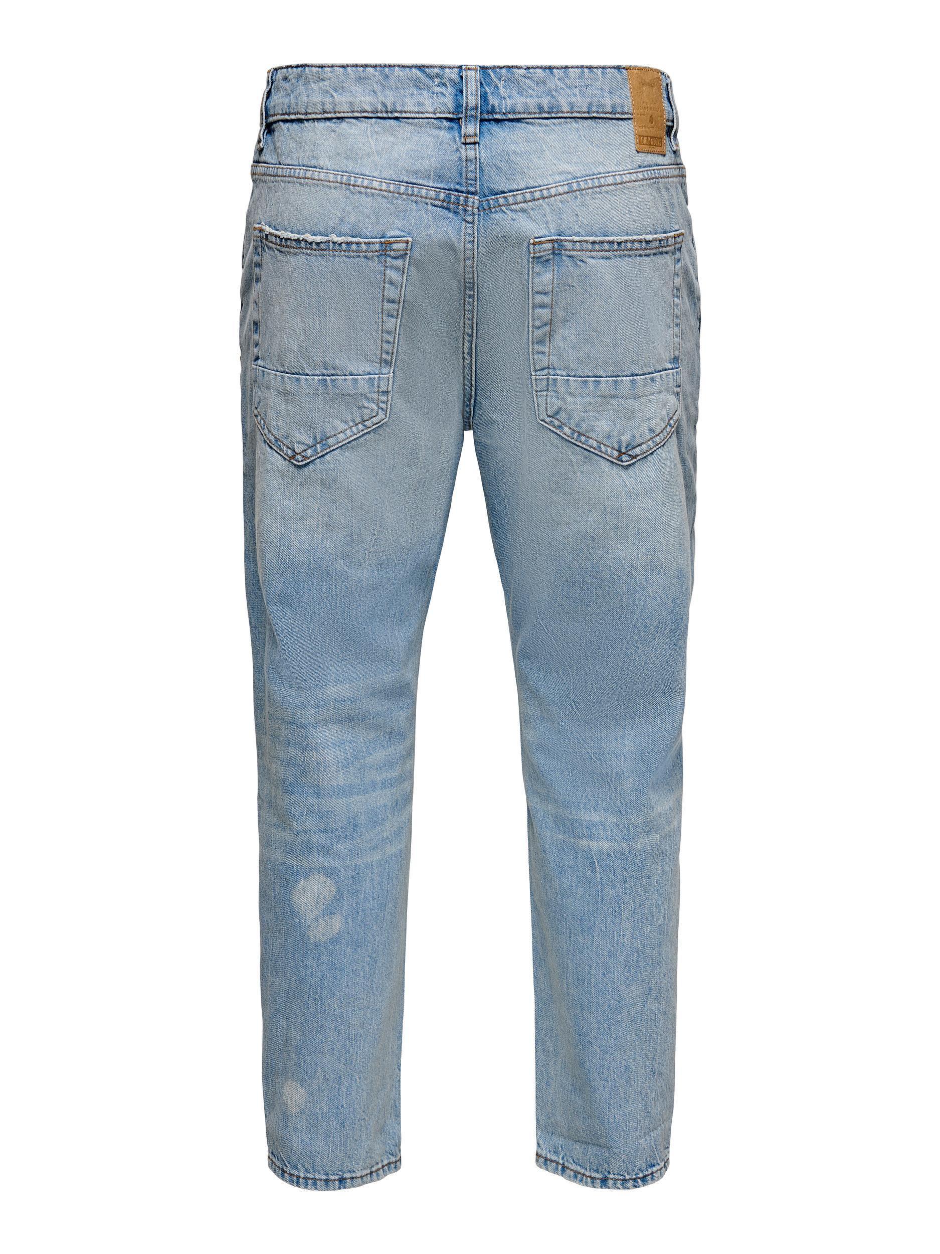 Only & Sons Avi - Beam tapered crop jeans - HUSET Men & Women