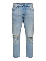Only & Sons Avi - Beam tapered crop jeans - HUSET Men & Women