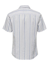 Only & Sons Caiden - Kortærmet stribet skjorte i slim fit - HUSET Men & Women