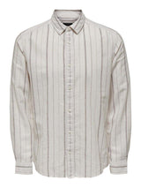 Only & Sons Caiden - Stribet skjorte i slim fit - HUSET Men & Women