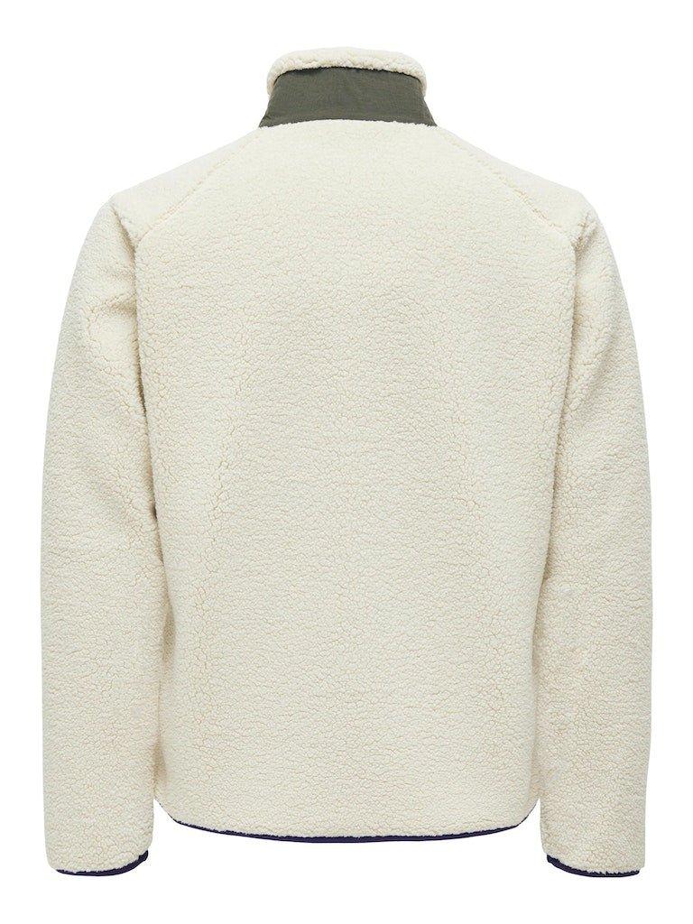 Only & Sons Dallas - Sherpa jakke fullzip med lomme - HUSET Men & Women